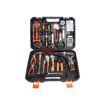 用工具箱套装手动螺丝刀组套电工木工水暖维修车载电动工具组合